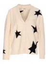 Zadig & Voltaire Womens Ecru Mirkaz Star-motif Cashmere Cardigan In Neutral