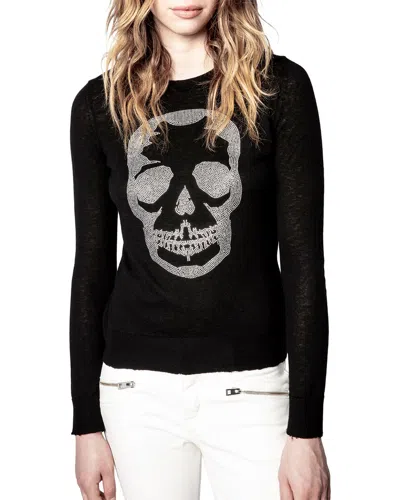 Zadig & Voltaire Miss Bis Cp Pull Permanent Sweater In Black