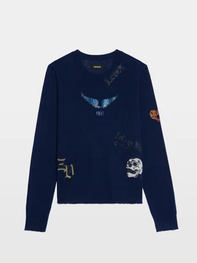 Zadig & Voltaire Miss Cashmere Sweater In Blue