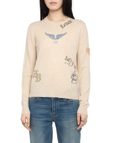 Zadig & Voltaire Miss Cashmere Sweater In Neutral