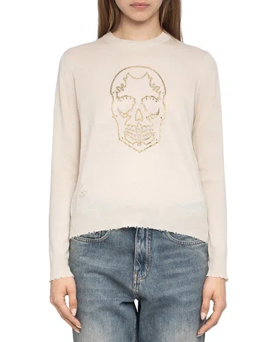 ZADIG & VOLTAIRE MISS CP WEST EMBELLISHED CASHMERE SWEATER