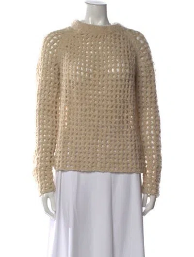 Pre-owned Zadig & Voltaire Mock Neck Sweater In Neutral