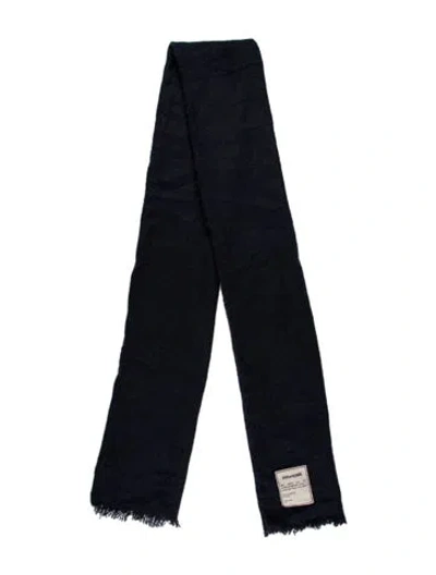 Pre-owned Zadig & Voltaire Mohair Scarf In Blue