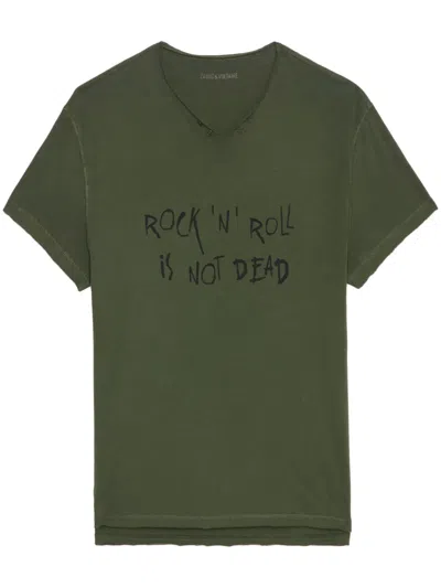 Zadig & Voltaire Monastir T-shirt In Green