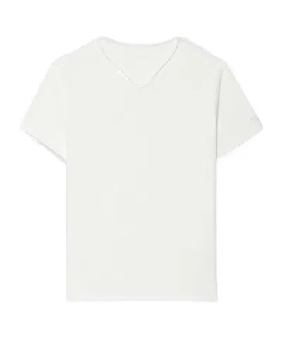 Zadig & Voltaire Monastir V-neck Cotton T-shirt In White
