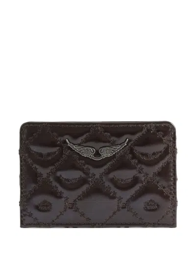 Zadig & Voltaire Monogram-pattern Wallet In Brown