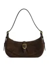 Zadig & Voltaire Moonrise Suede Shoulder Bag In Brown