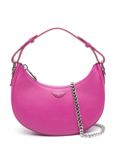 Zadig & Voltaire Moonrock Grained Tote Bag In Purple