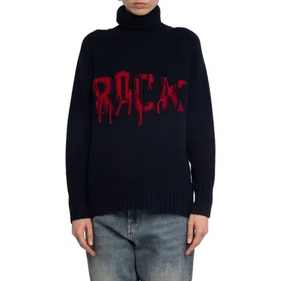 ZADIG & VOLTAIRE ZADIG & VOLTAIRE MORA WE ROCK MERINO WOOL TURTLENECK SWEATER