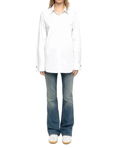 Zadig & Voltaire Morning Cotton Shirt In White