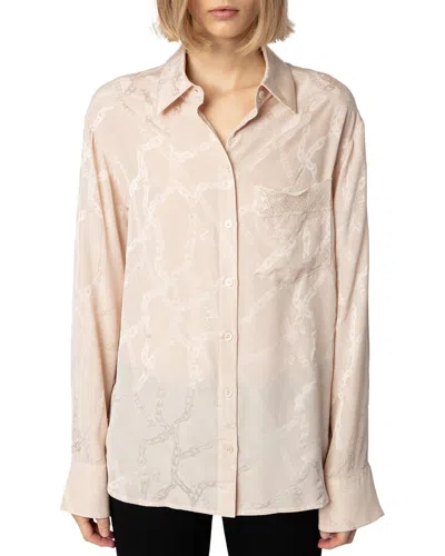 Zadig & Voltaire Morning Jac Chaines Shirt In Neutral