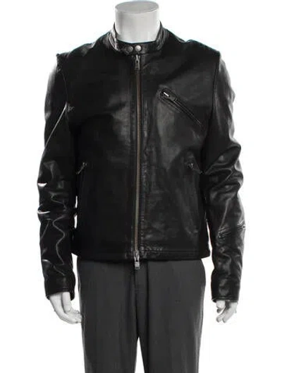 Pre-owned Zadig & Voltaire Moto Jacket In Blue