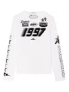 Zadig & Voltaire Multi Cross Floc Timo Long-sleeved T-shirt In White