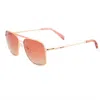 Zadig & Voltaire Multi Metal Sunglasses In Brown