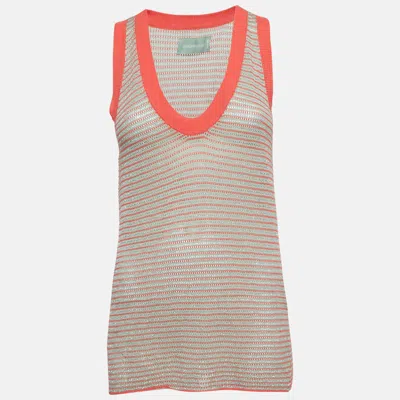 Pre-owned Zadig & Voltaire Multicolor Lurex Knit Tank Top S