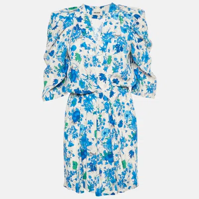 Pre-owned Zadig & Voltaire Multicolor Printed Ruz Crepe Garden Flowers Dress Xs