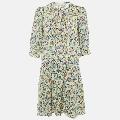 Pre-owned Zadig & Voltaire Multicolor Printed Silk Midi Dress S