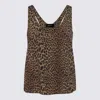 Zadig & Voltaire Tarysa Leopard Print Tank Top In Green