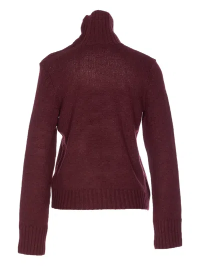 Zadig & Voltaire Nalma High-neck Sweater In Burgundy