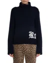 Zadig & Voltaire Nalma We Rock Merino Wool Sweater In Blue