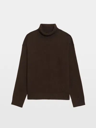 Zadig & Voltaire Nalmo Merino Wool Sweater In Brown