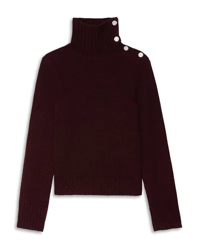Zadig & Voltaire Namla Cashmere Sweater In Burgundy