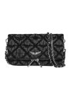 Zadig & Voltaire Nano Chain Shoulder Bag In Black
