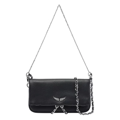 Zadig & Voltaire Nano Rock Crossbody Bag In Black