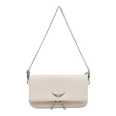 Zadig & Voltaire Nano Rock Crossbody Bag In White