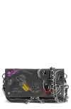 Zadig & Voltaire Nano Rock Humberto Clutch In Gray