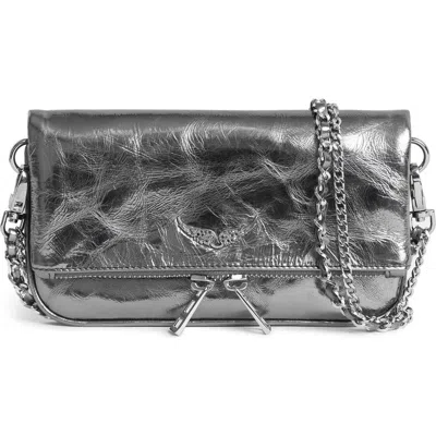 ZADIG & VOLTAIRE ZADIG & VOLTAIRE NANO ROCK METALLIC CLUTCH