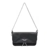 Zadig & Voltaire Nano Rock Studs Shoulder Bag In Black