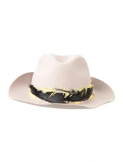 Pre-owned Zadig & Voltaire Neutral Wool Fedora In Neutrals