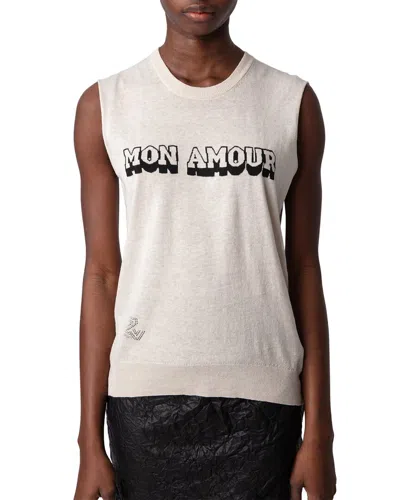 Zadig & Voltaire Nida Li Mon Amour Linen-blend Top