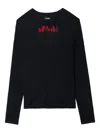Zadig & Voltaire Nosfa Top In Black