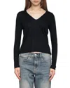 Zadig & Voltaire Nosfa We Voltaire Merino Wool Sweater In Black