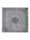 Zadig & Voltaire Nuage Frayed Bandana In Gray