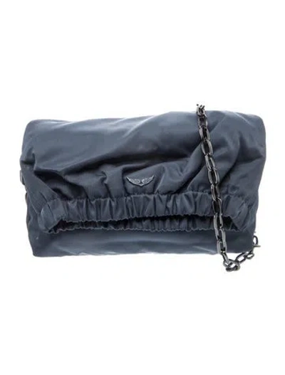 Pre-owned Zadig & Voltaire Nylon Shoulder Bag In Blue
