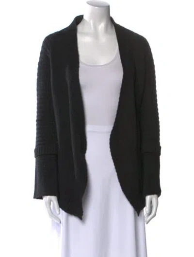 Pre-owned Zadig & Voltaire Open Front Sweater In Black