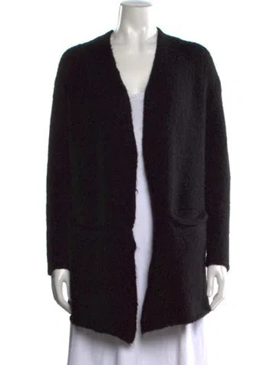 Pre-owned Zadig & Voltaire Open Front Sweater In Black