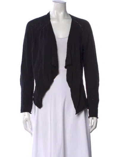 Pre-owned Zadig & Voltaire Open Front Sweater In Black