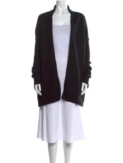 Pre-owned Zadig & Voltaire Open Front Sweater In Black