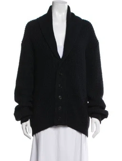 Pre-owned Zadig & Voltaire Open Front Sweater In Blue