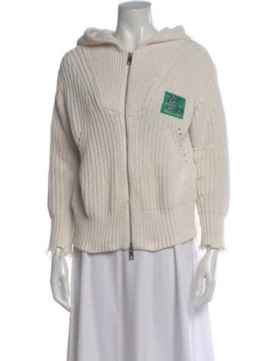 Pre-owned Zadig & Voltaire Open Front Sweater In Neutral