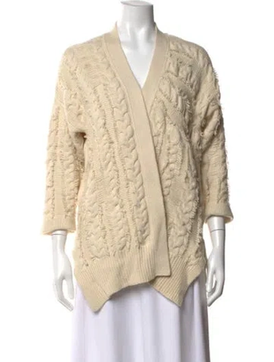 Pre-owned Zadig & Voltaire Open Front Sweater In Neutrals