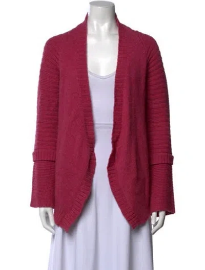 Pre-owned Zadig & Voltaire Open Front Sweater In Pink
