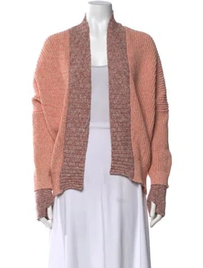 Pre-owned Zadig & Voltaire Open Front Sweater W/ Tags In Pink