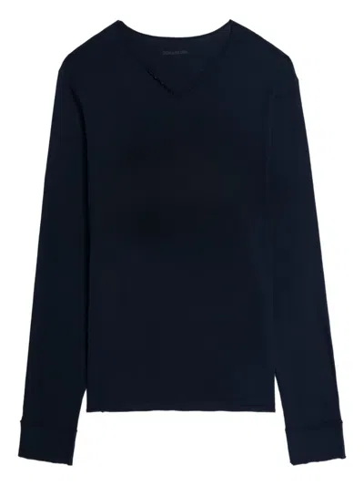 Zadig & Voltaire Organic Cotton T-shirt In Blue