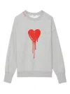 Zadig & Voltaire Oscar Heart Sweatshirt In Gray