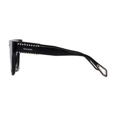 Zadig & Voltaire Owew00182-003 Sunglasses In Black
